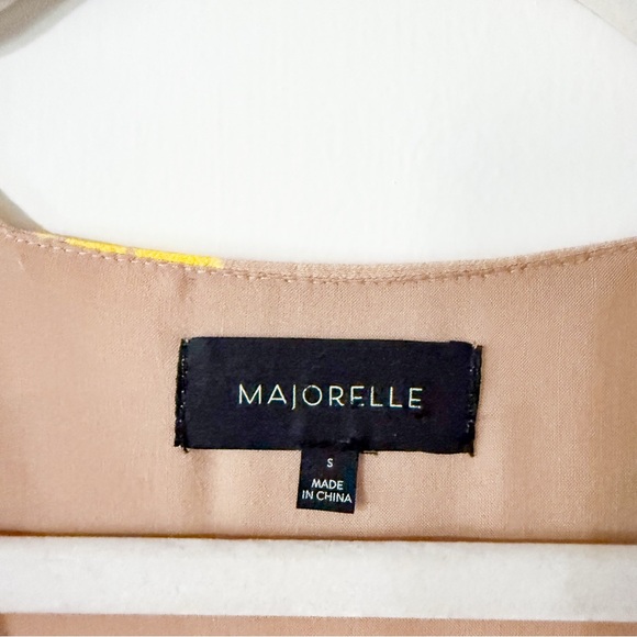 MAJORELLE Sweet Pea Dress Maxi Tan Lemon Wrap Size Small - Picture 4 of 10